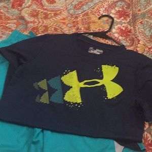 Under Armour boys athletic shirt & free shorts